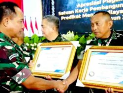 Danmenarmed 2 Kostrad Terima Piagam Penghargaan Satker Peraih WBK dalam Rapim TNI 2025