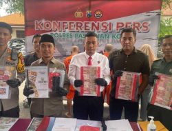 Polres Pasuruan Kota Amankan 4 Tersangka Penipuan Berkedok Program Makan Bergizi Gratis