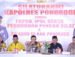 Polres Ponorogo Jalin Silaturahmi Dengan Perguruan Silat Ajak Jaga Kamtibmas