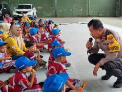 Polres Kediri Sambut Kunjungan Edukatif TK Dharma Wanita Kepung VI