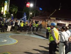 Polres Kediri Kota Gelar Apel Cipta Kondisi Malam Minggu, 17 Pengendara Ditilang