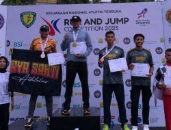 Personel Polres Lamongan Raih Dua Medali Kejurnas UNY Open Run and Jump Competition