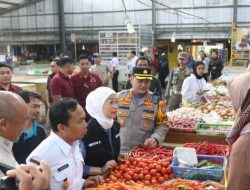 Sidak Pasar Bersama Forkopimda, Kapolresta Malang Kota Ingatkan Tengkulak Agar Tidak Timbun Bahan Pokok