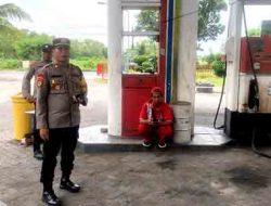 Kapolsek Sekaran Bersama Anggotanya Berikan Himbauan Kepada Pengelola dan Operator SPBU