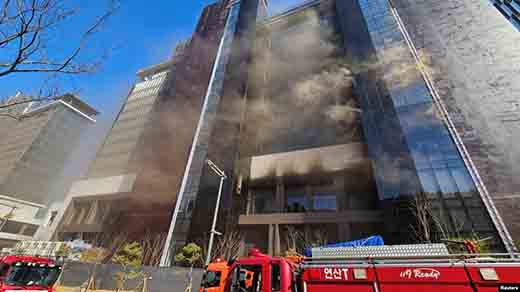 Kebakaran Di Proyek Resor Di Busan