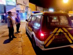 Polsek Babat melaksanakan Patroli Blue Light Amankan Wilayah Kecamatan Babat