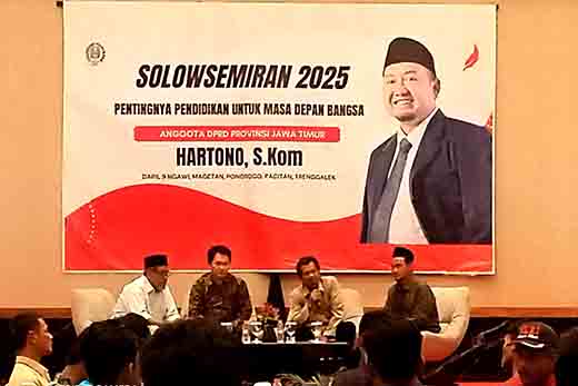 Solowsemiran, Anggota Dprd Jawa Timur Partai Gerindra Hartono Sampaikan Pesan Penting Pendidikan Politik