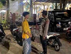 Beri Rasa Aman Saat Sholat Tarawih Polsek Laren Laksanakan Pengamanan