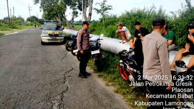 Ciptakan Kamtibmas Aman Polsek Babat Melaksanakan Patroli