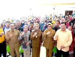 Dukung Program CSR Sidoarjo, PT.ECCO Sidoarjo bersama Pemkab Sidoarjo Serahkan Bantuan Bahan Pangan Di Kecamatan Candi