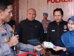 Polisi Kembalikan Motor Korban Curanmor Oleh Sepasang Kekasih di Ponorogo