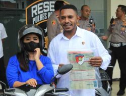 Hati Riang Korban Curanmor Saat Polres Bondowoso Temukan dan Kembalikan Motor yang Hilang