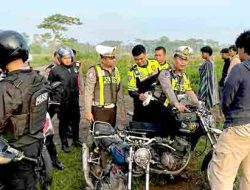 Polres Kediri Razia Balap Liar di Desa Manggis, Enam Motor Diamankan