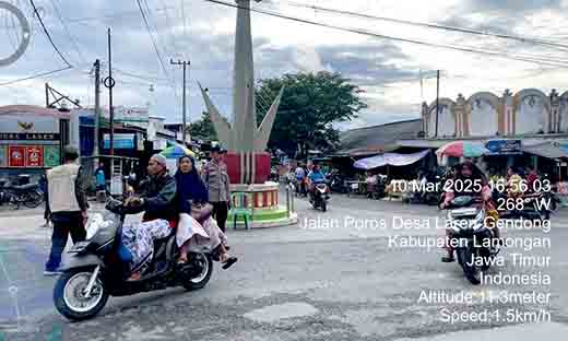 Jelang buka puasa polsek laren laksanakan patroli ngabuburit