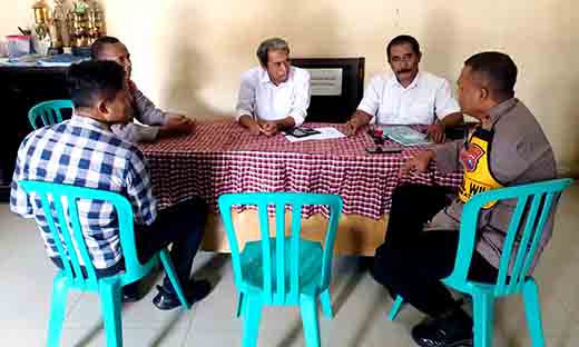 Kapolsek babat sambang kamtibmas ke pemerintahan desa plaosan kecamatan babat