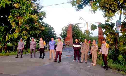 Kapolsek sekaran gelar patroli gabungan bersama tiga pilar antisipasi gesekan di bulan suci ramadhan
