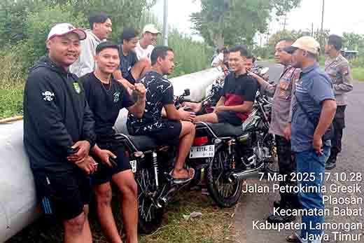 Laksanakan patroli ngabuburit polsek babat berikan himbauan kepada remaja