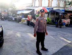 Menjelang berbuka Puasa Anggota Polsek Laren gatur lalulintas