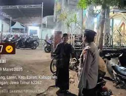 Pengamanan Shalat Tarawih di Masjid Desa Laren Warga Merasa Lebih Nyaman