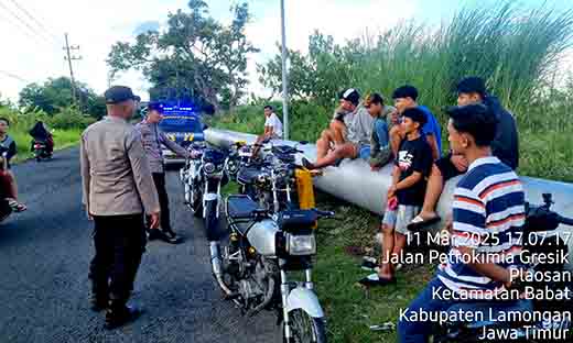 Polsek babat rutin patroli ngabuburit dalam rangka menjaga kamtibmas selama bulan ramadhan