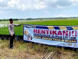 Polsek Laren Berikan Himbauan Larangan Penggunaan Jebakan Tikus Beraliran Listrik