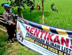 Polsek Laren Berikan Himbauan Petani Tidak Gunakan Jebakan Listrik Untuk Basmi Tikus
