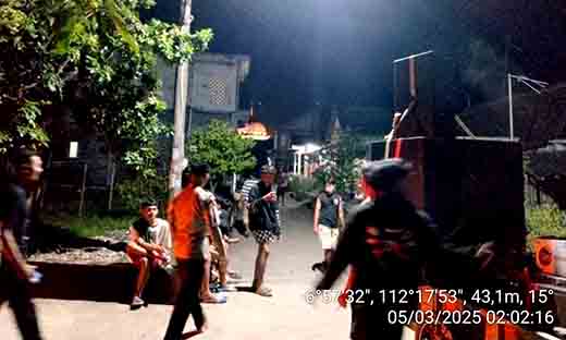 Polsek laren patroli dialogis jelang sahur guna mengantisipasi 3c serta gesekan antar perguruan silat