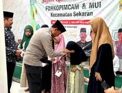 Polsek Sekaran Buka Bersama dan Berikan Santunan Kepada Anak Yatim Piatu
