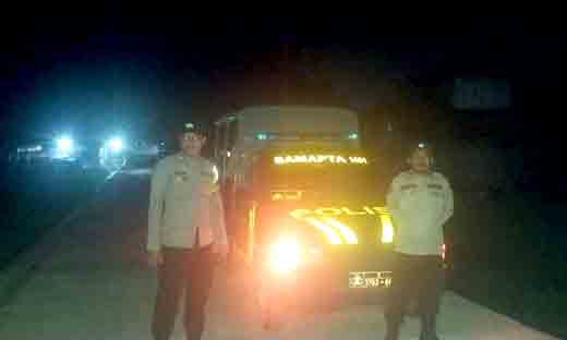 Polsek sekaran laksanakan patroli menjelang sahur untuk jaga harkamtibmas di bulan suci ramadhan