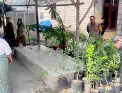 Polsek Sekaran Sambangi Pekarangan Warga untuk Dukung Ketahanan Pangan