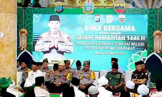 Safari ramadan di medan, kapolri pererat silaturahmi demi keamanan dan kesejahteraan