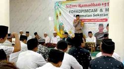 Safari Ramadhan Bersama Forkopimcam, Kapolsek Sekaran Sampaikan Pesan Kamtibmas