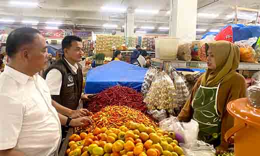 Satgas pangan polres ngawi sidak pasar, cek stok bapokting di bulan ramadhan