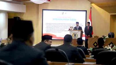 Sidang paripurna perdana, bupati tuban paparkan visi misi 2