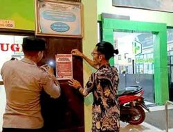 Untuk Menekan Angka Pencurian Kendaraan Bermotor Polsek Laren Giatkan Himbauan Pemasangan Pamflet