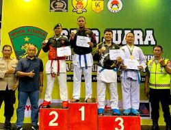 Anggota Polres Kediri Kota Raih Juara 3 di Kejuaraan Karate kediri open Piala Danbrigif 16 Wira Yuda Tahun 2025