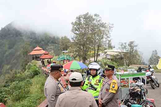 Arus balik dan libur lebaran polres pasuruan tingkatkan pengawasan di titik vital