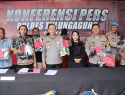 Polres Tulungagung Tetapkan 7 Tersangka Kasus Balon Udara Berpetasan 105 buah