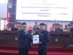 Bupati Takalar Daeng Manye Serahkan Dokumen Laporan Keterangan Pertanggungjawaban Bupati Takalar Tahun 2024