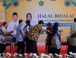Hari Pertama Setelah Libur Lebaran, Bupati dan Wakil Bupati Sidoarjo Gelar Halal Bihalal Bersama ASN