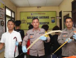 Polres Pelabuhan Tanjungperak Amankan 4 Remaja Bersajam dan Busur Panah Diduga Untuk Tawuran