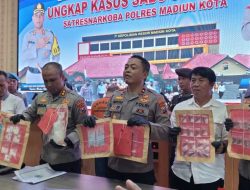 Polres Madiun Kota Berhasil Amankan Pengedar Narkoba dan Sita 1 Kilogram Sabu
