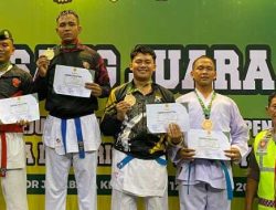 Anggota Polres Kediri Kota Raih Prestasi di Kejuaraan Karate Piala Danbrigif 16 Wira Yuda 2025