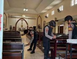 Amankan Ibadah Paskah, Polres Probolinggo Siagakan Personel di Gereja