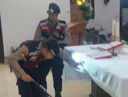 Polres Blitar Kota Lakukan Sterilisasi Gereja Jamin Keamanan Ibadah Rangkaian Paskah