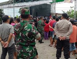 Personel Gabungan Papar Pengamanan Kesenian Kuda Lumping di Desa Jambangan