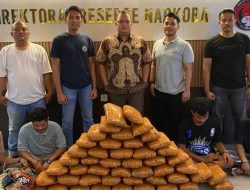 Polisi Gagalkan Peredaran 47 Kg Ganja di Sumbar, 4 Tersangka Ditangkap