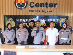 Kurang Dari Enam Jam, Tim Tiger Polres Ngawi Ringkus Pelaku Curanmor Di Bringin