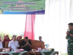 Dukung Swasembada Pangan, Dandim Ngawi dan Dinas Pertanian Silaturakhim Bersama Gapoktan Sekecematan Bringin
