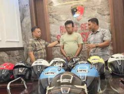 Polres Situbondo Berhasil Amankan Residivis Pencurian Helm dan Sita Puluhan Barang Bukti